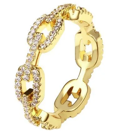 18k Gold Plated Sterling Silver Cubic Zirconia Ring – Elegant Women’s Jewelry Gift