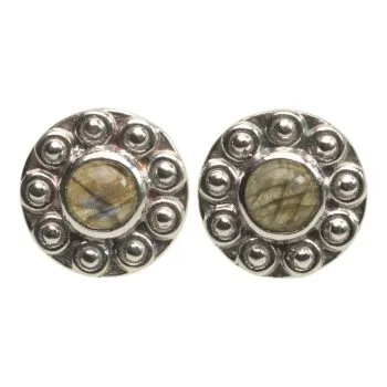 Sunflower Labradorite 92.5 Sterling Silver Stud Earrings