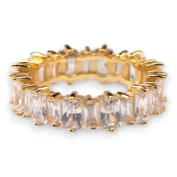 18k Gold Plated Sterling Silver Ring – Elegant Women’s Statement Jewelry