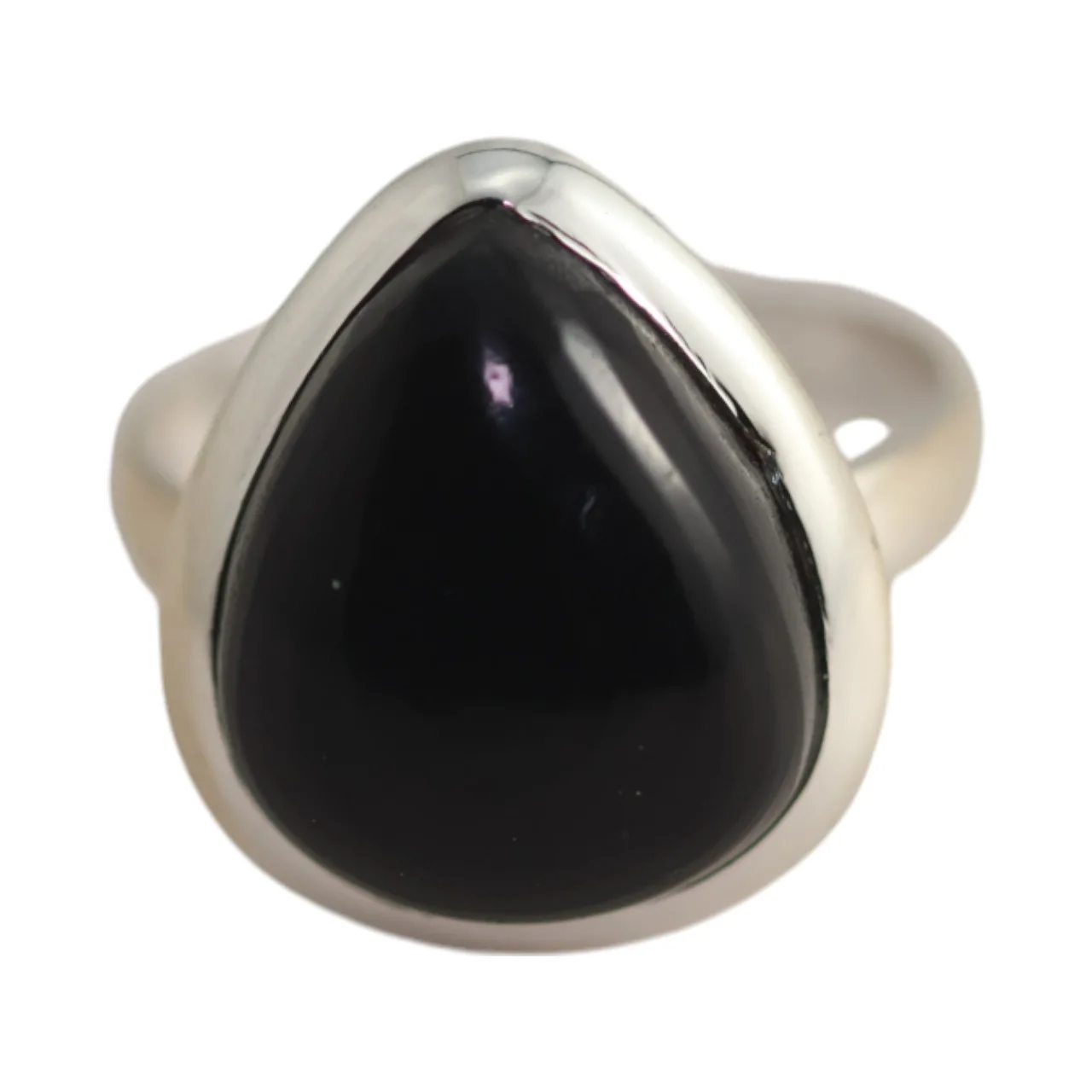 Elegance of our Tear Drop Shaped Black Onyx Ring | Limited Stock Available!