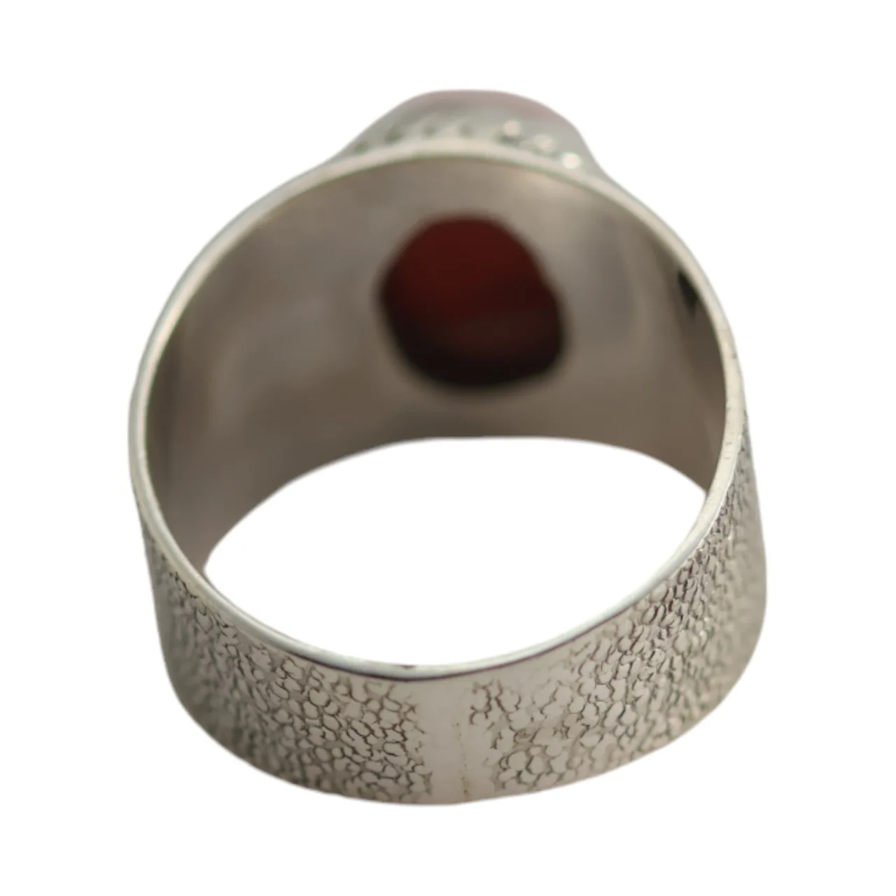 Discover the Splendor of a Genuine Red Coral Sterling Silver Ring - Shop Now! - Image 2