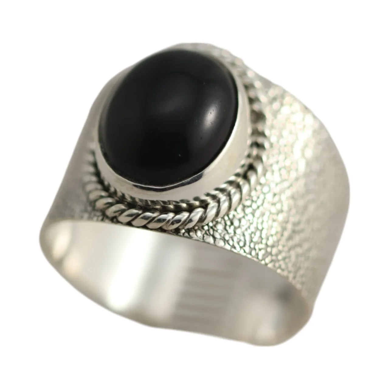 Sterling Silver Black Onyx Ring for a Bold Statement