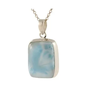 Larimar Sterling Silver Pendant