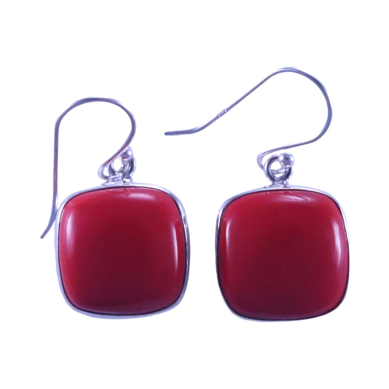 Discover Stunning Square Red Coral Earrings for Every Occasion | Shop Now!