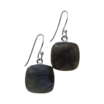 Stunning Square Labradorite Earrings | Handcrafted Jewelry for Every Occasion