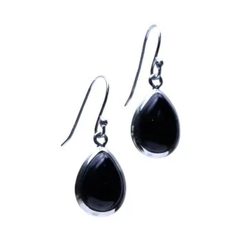 Stunning Black Onyx Sterling Silver Drop Earrings - Elevate Your Style Now!