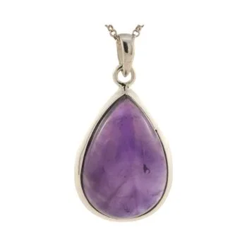 Stunning Tear Drop Shape Amethyst Pendant - Elevate Your Style with this Dazzling Gemstone Necklace