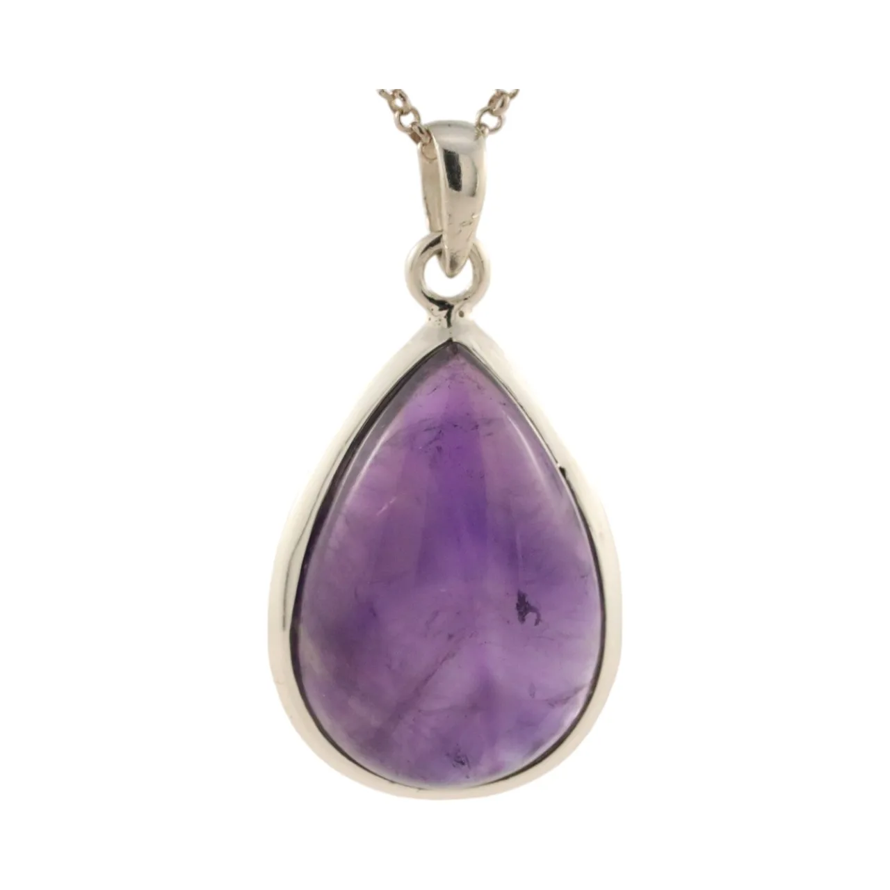 Stunning Tear Drop Shape Amethyst Pendant - Elevate Your Style with this Dazzling Gemstone Necklace